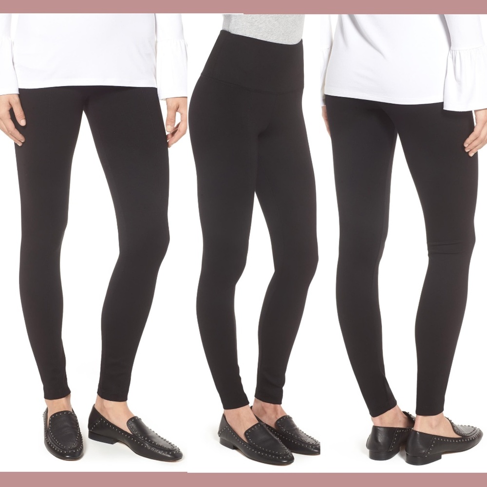 NWT Lysse [ Small ] Control Top Center Seam Ponte Knit Leggings Black Lyssé #5‎